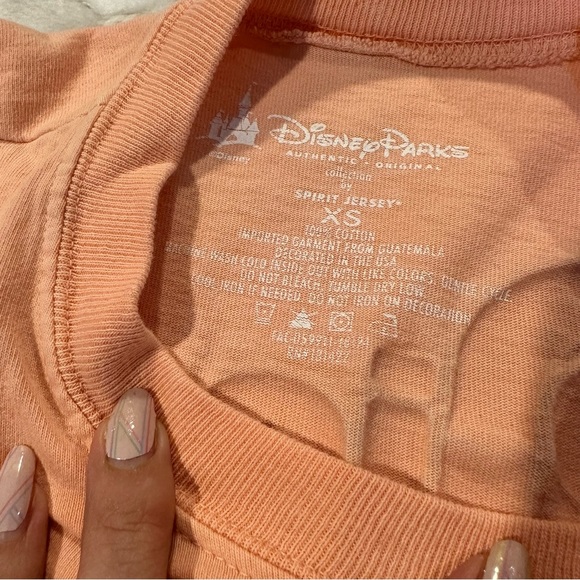Disney Parks Rose Gold Glitter Spirit Jersey Size XS - Picture 7 of 7
